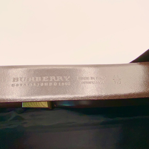 Burberry Silver and Brown Men's Belt - Picture 2 of 4